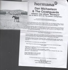 Dan Michaelson And The Coastguards - Blindspot - Cdr