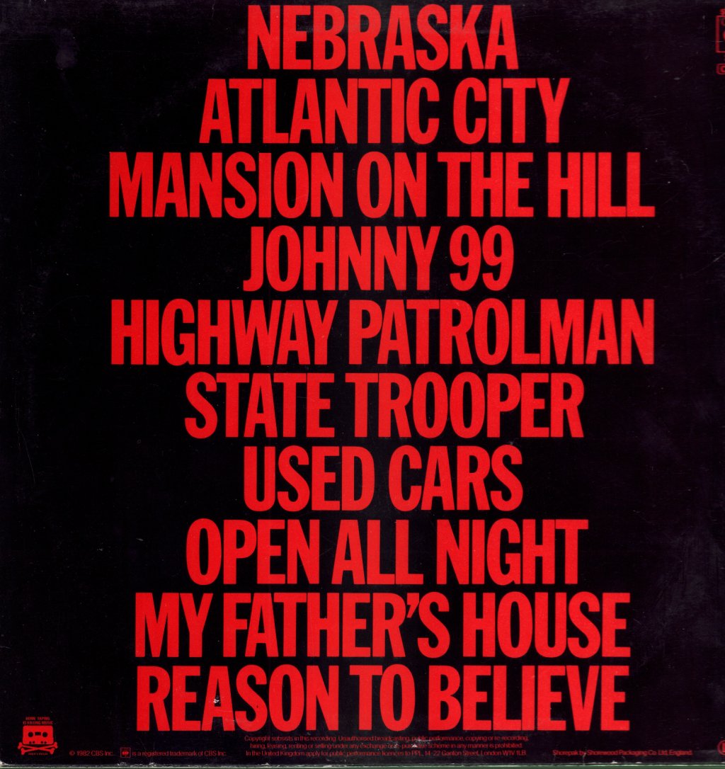 Bruce Springsteen - Nebraska - Lp