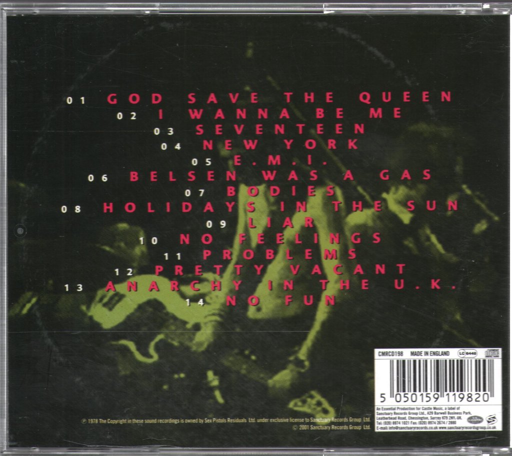 Sex Pistols - Live At Winterland 1978 - Cd