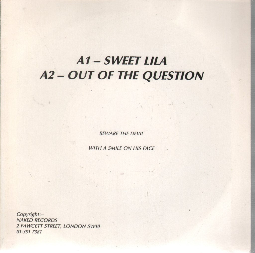 Those Disposable Things - Sweet Lila - 7 Inch