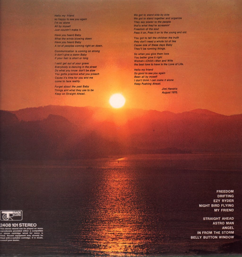 Jimi Hendrix Experience - Cry Of Love - Lp