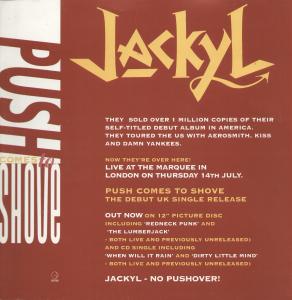 Jackyl - Push Comes To Shove - Card