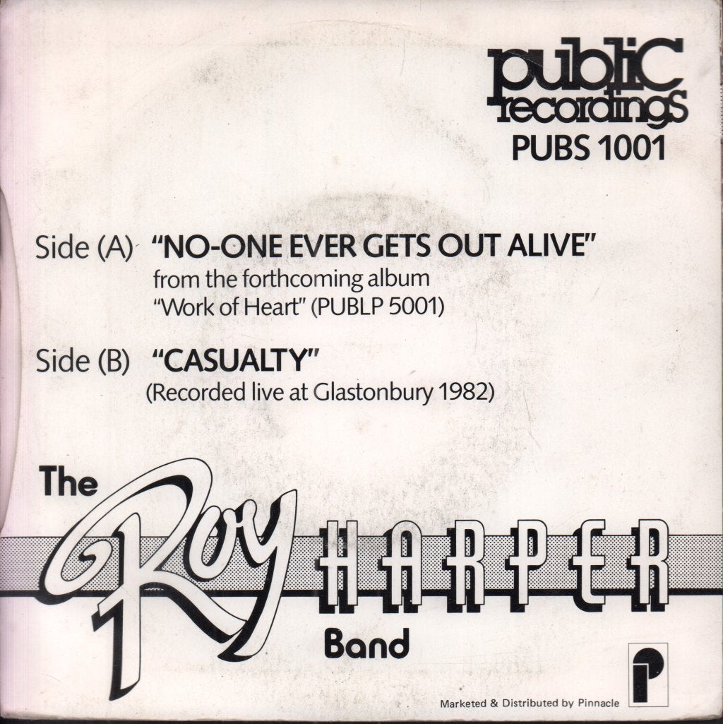 Roy Harper Band - No One Ever Gets Out Alive - 7 Inch