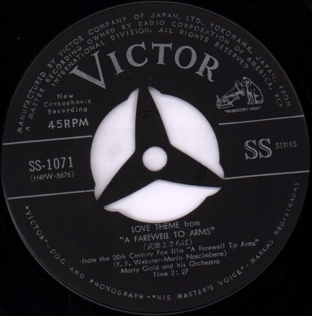 Marty Gold And His Orchestra - love theme from a farewell to arms - 7 Inch