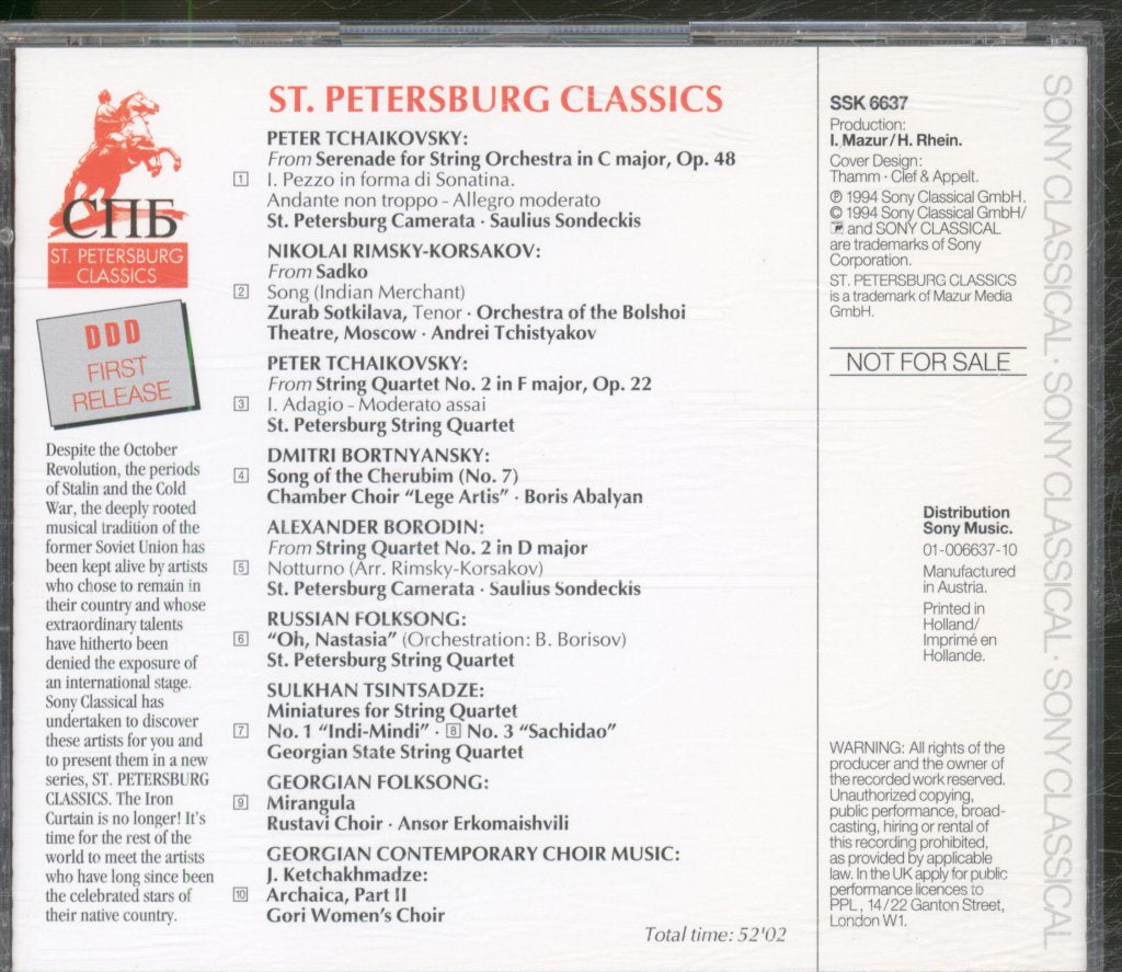 Various Artists - St. Petersburg Classics: A Taste Of Things To Come - Cd