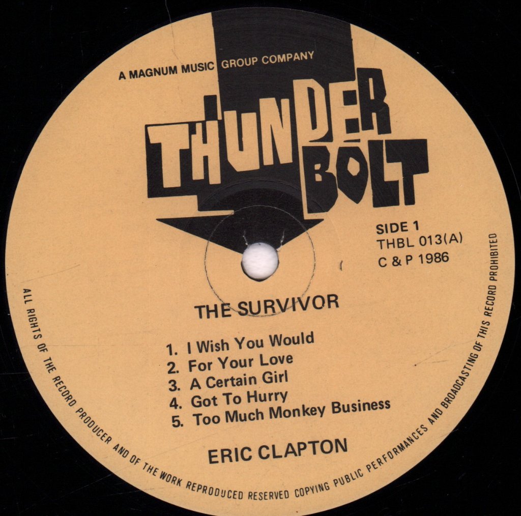 Eric Clapton - Survivor - Lp