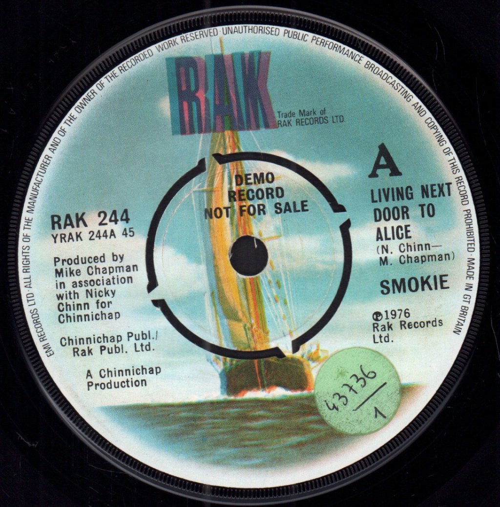 Smokie - Living Next Door To Alice - 7 Inch