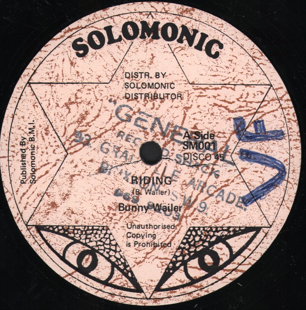 Bunny Wailer - Riding - 12 Inch