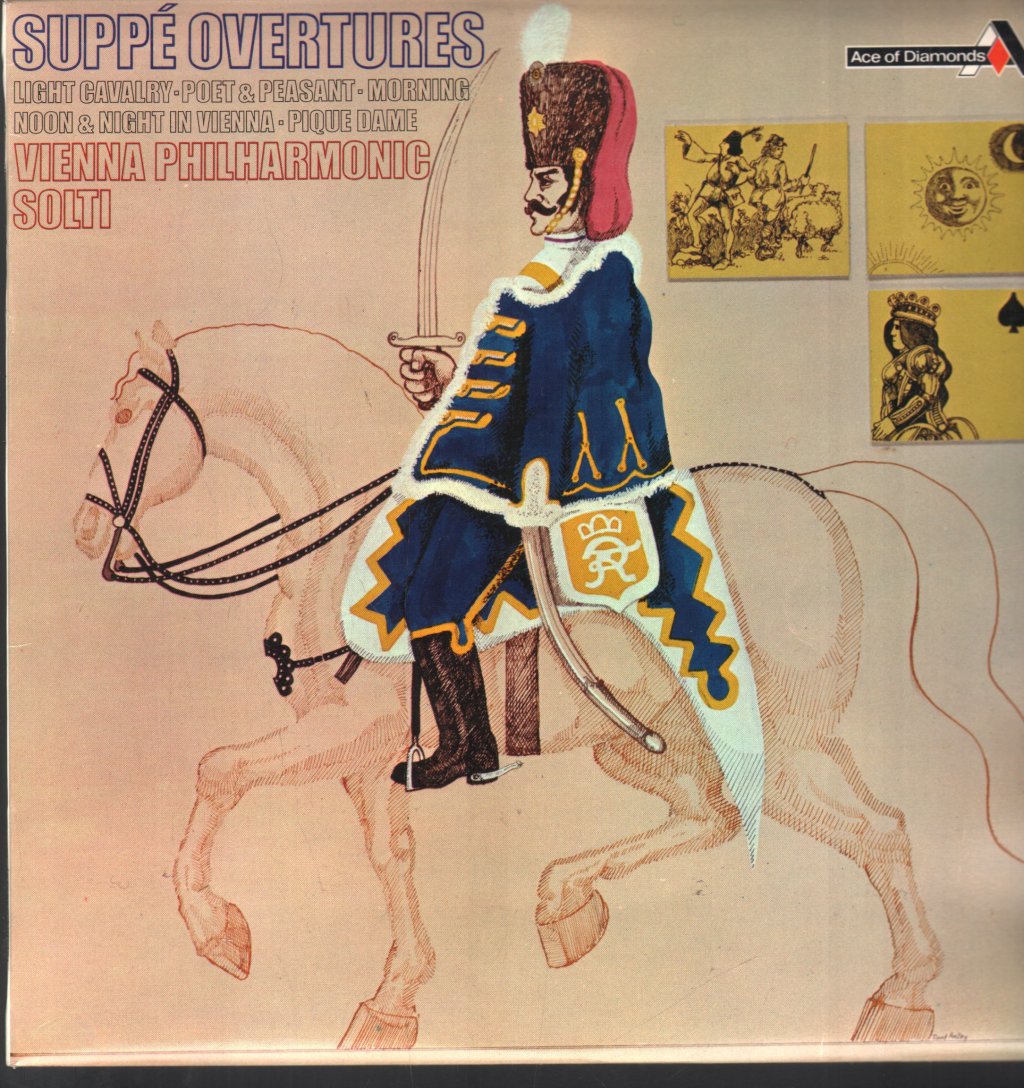 Georg Solti / Vienna Philharmonic Orchestra - Suppé Overtures - Light Cavalry / Poet & Peasant - Lp