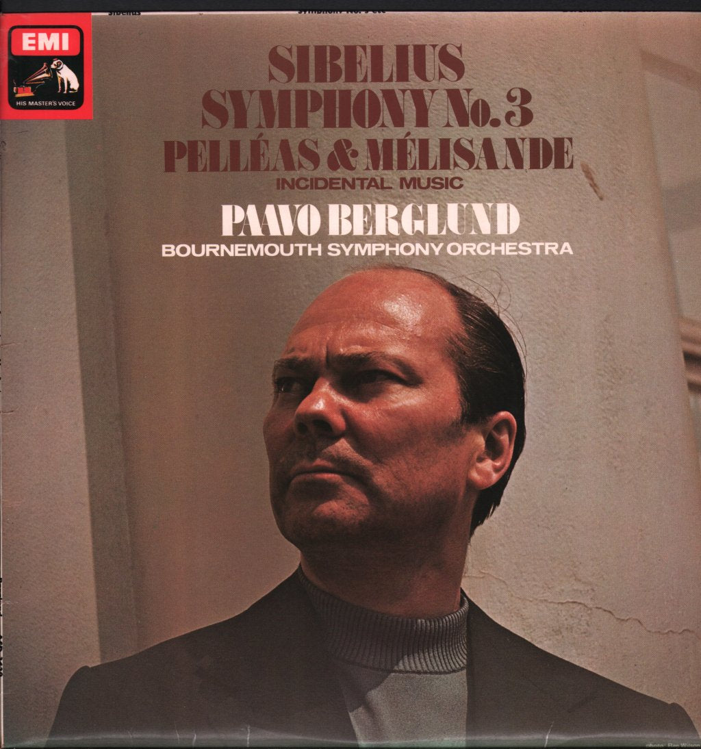 Paavo Berglund / Bournemouth Symphony Orchestra - Sibelius - Symphony No. 3 / Pelleas & Melisande - Lp