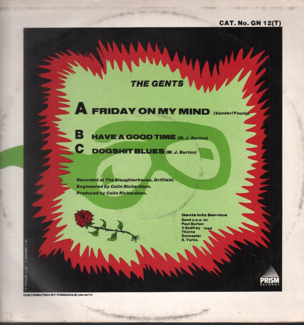 Gents - Friday On My Mind - 12 Inch