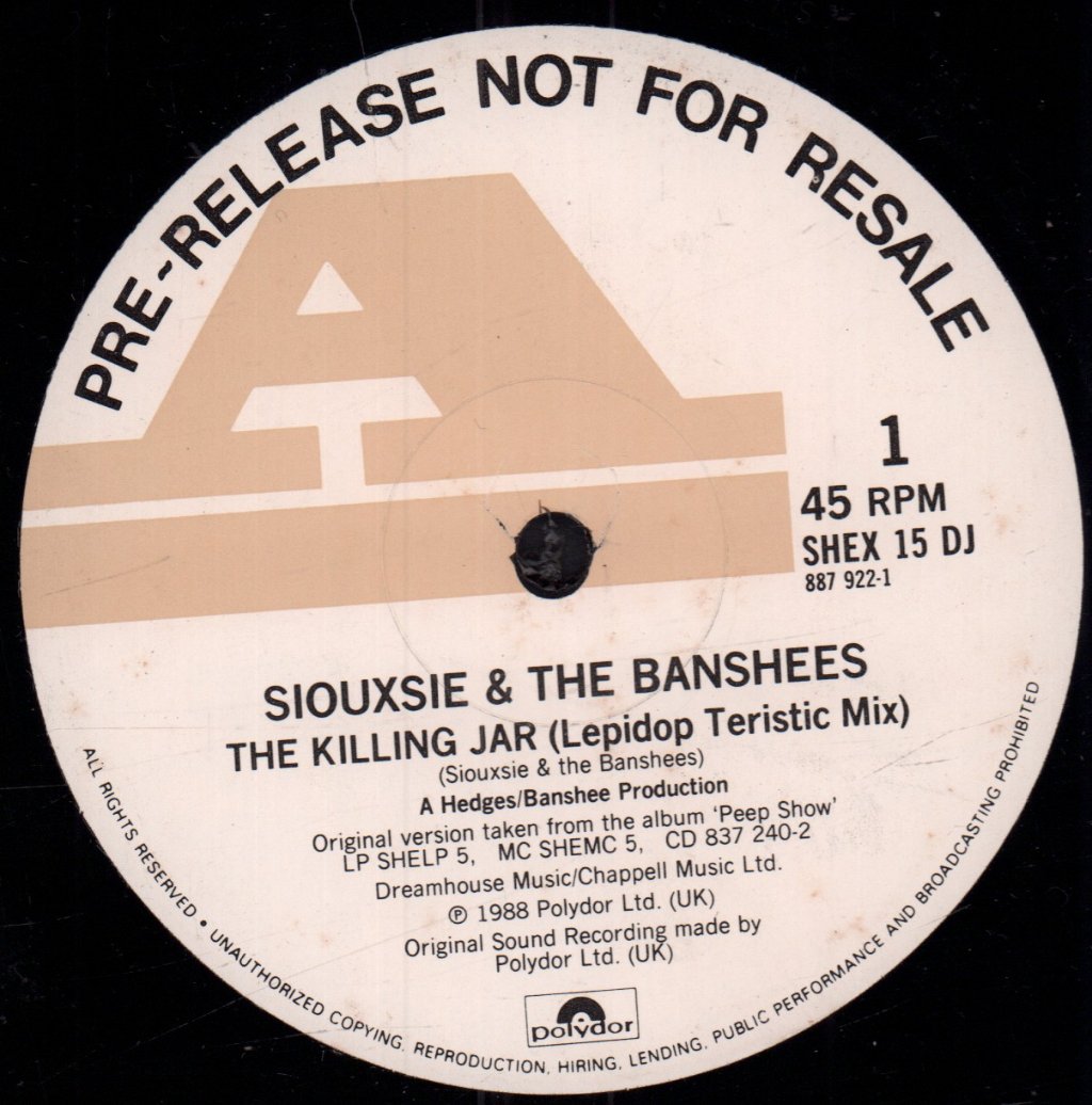 Siouxsie And The Banshees - Killing Jar - 12 Inch
