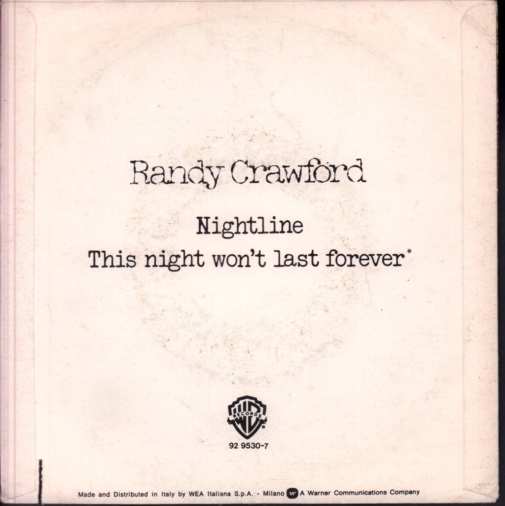 Randy Crawford - Nightline - 7 Inch