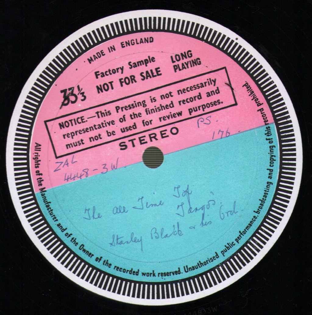 Stanley Black & His Orchestra - All-Time Top Tangos - Lp