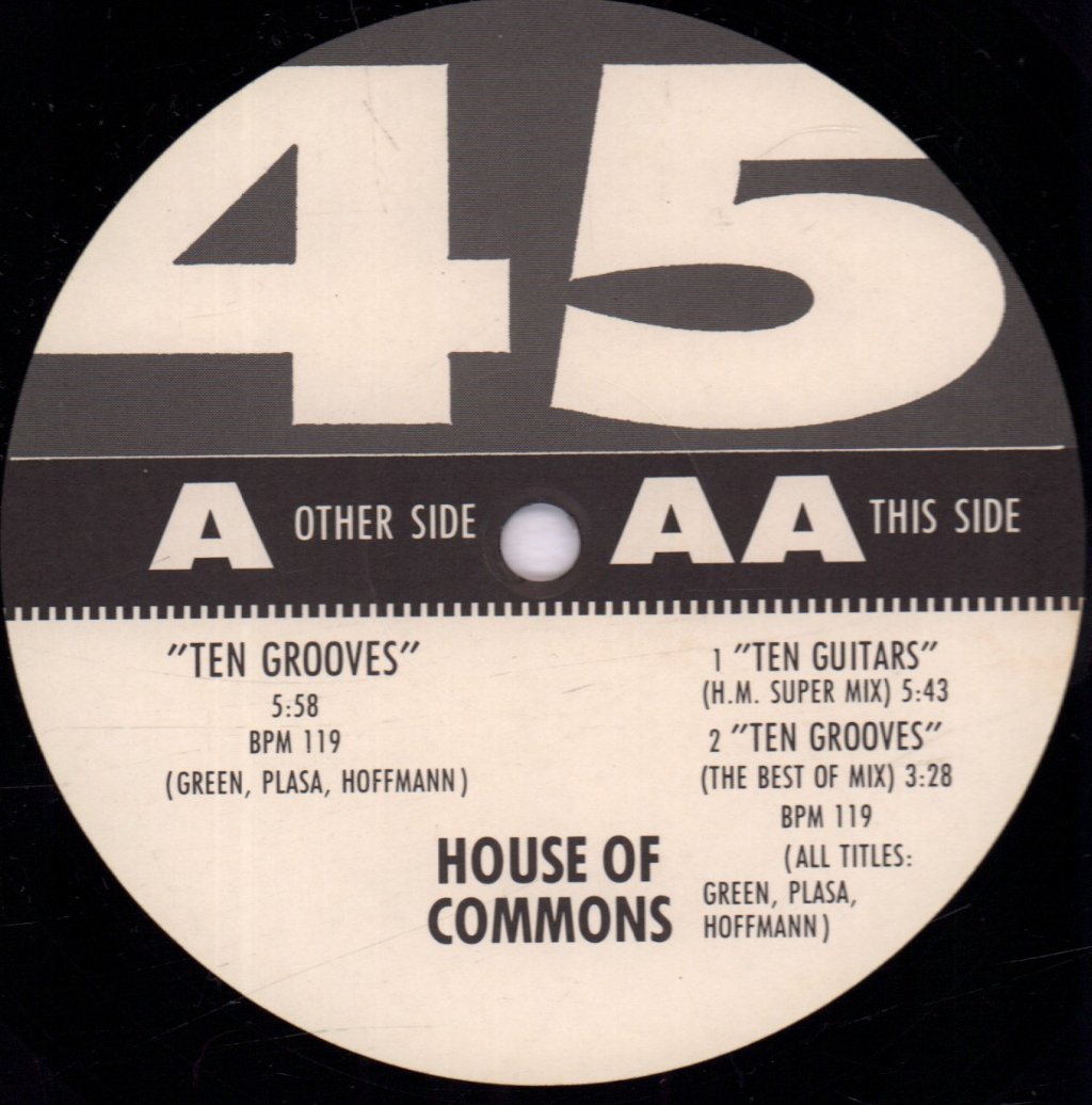 House Of Commons - Ten Grooves - 12 Inch