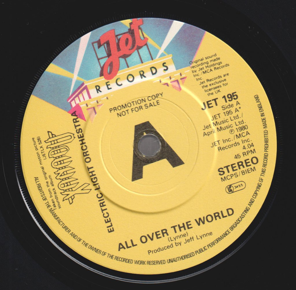 Electric Light Orchestra - All Over The World - 7 Inch