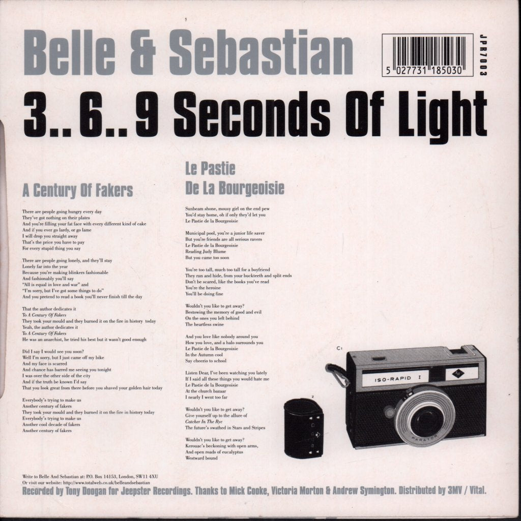 Belle And Sebastian - 3..6..9 Seconds Of Light - 7 Inch
