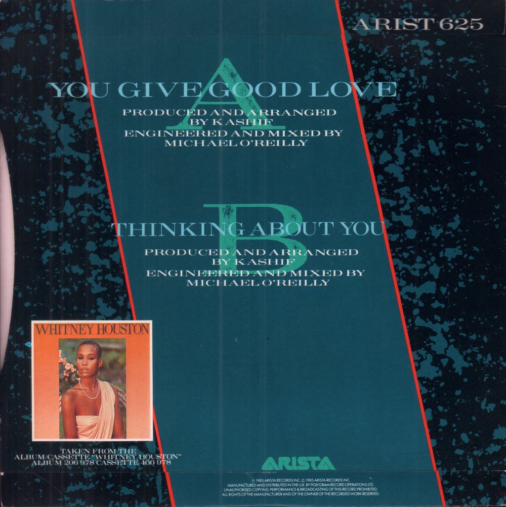 Whitney Houston - You Give Good Love - 7 Inch