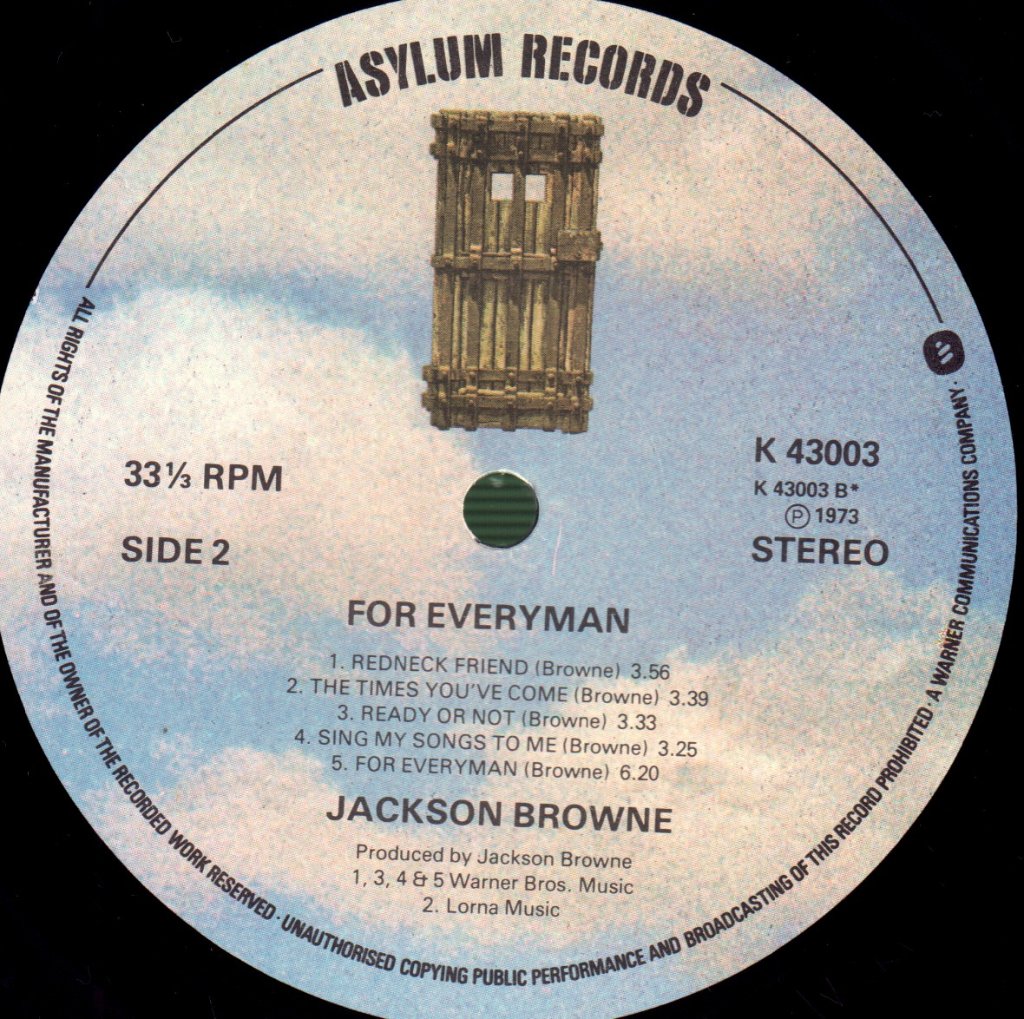 Jackson Browne - For Everyman - Lp