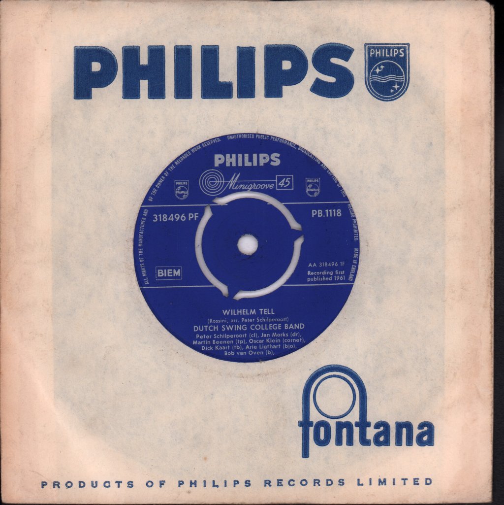 Dutch Swing College Band - Wilhelm Tell - 7 Inch