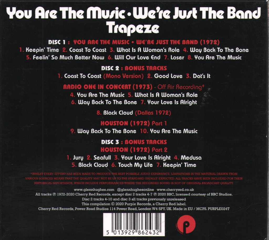 Trapeze - You Are The Music...We're Just The Band - Cd Set