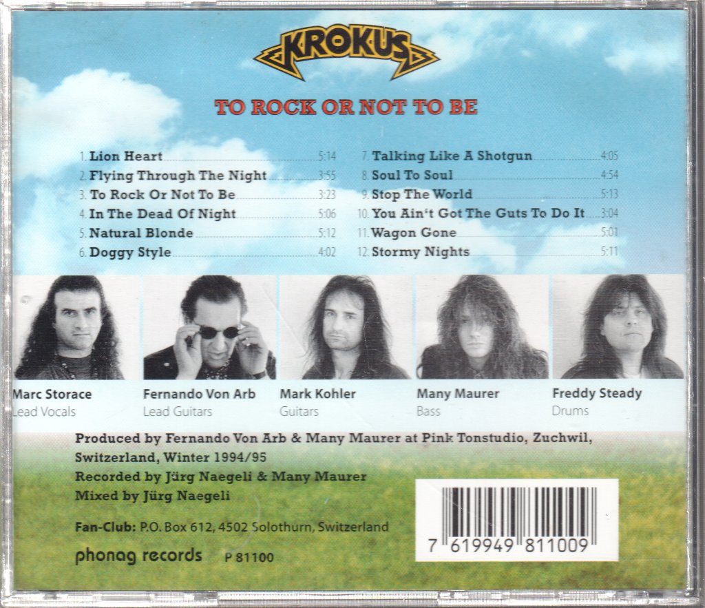 Krokus - To Rock Or Not To Be - Cd