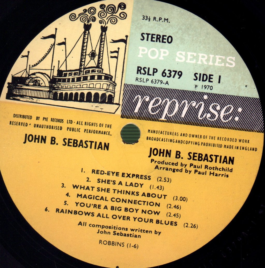 John B Sebastian - John B.Sebastian - Lp