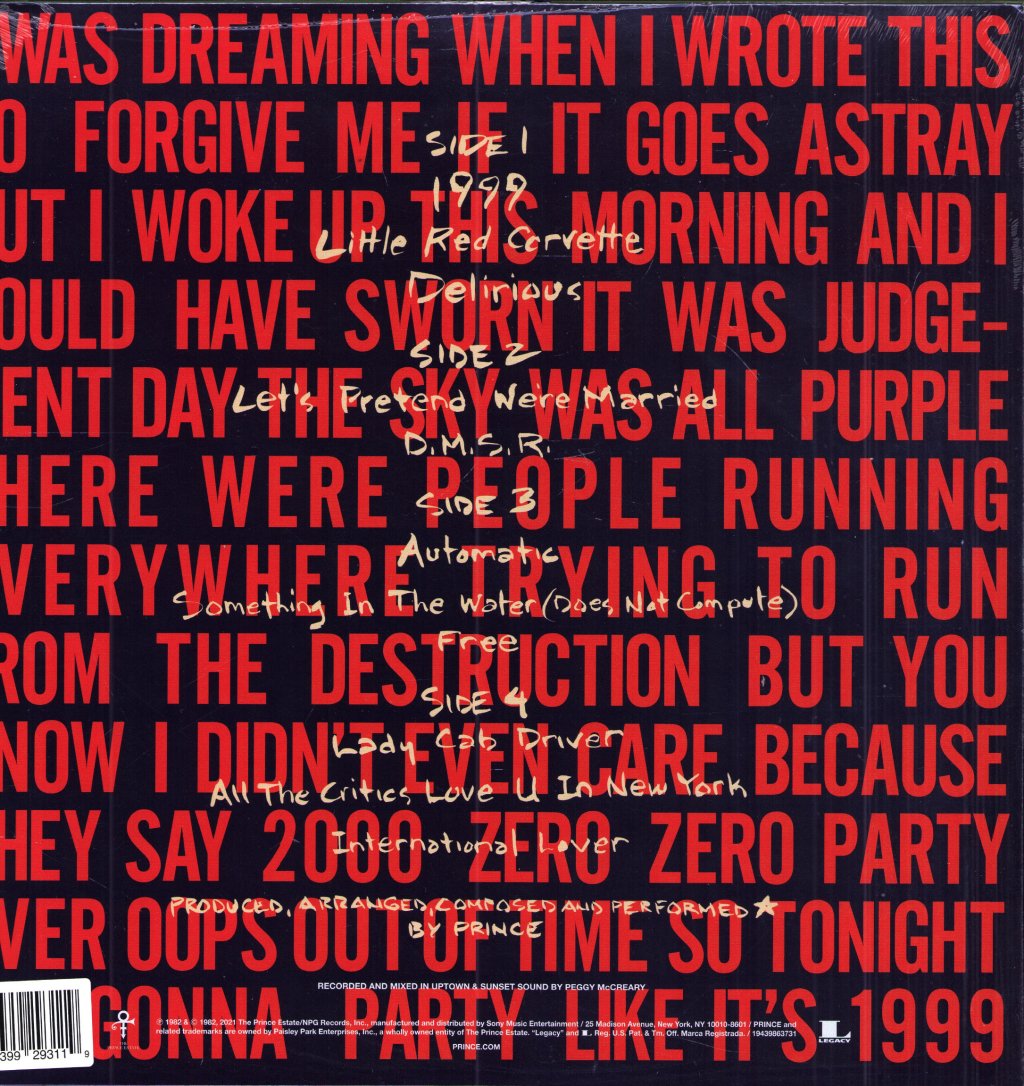 Prince - 1999 - Double Lp