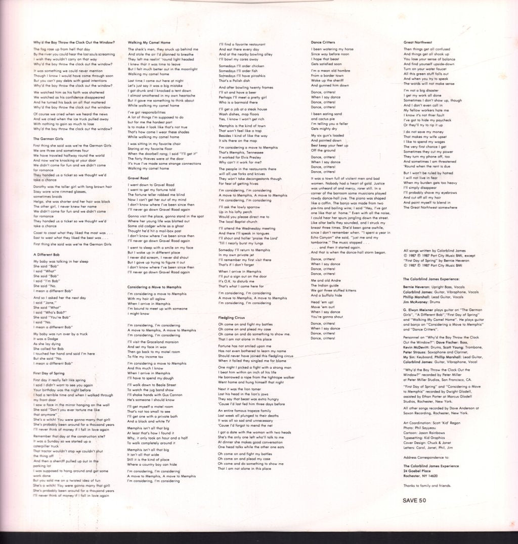 Colorblind James Experience - Colorblind James Experience - Lp