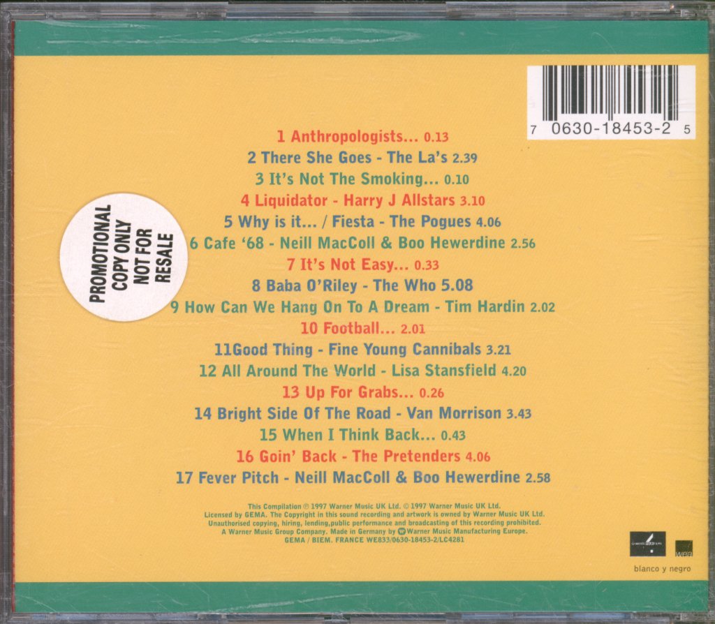 Various Artists - Fever Pitch - Music And Moments From The Film - Cd