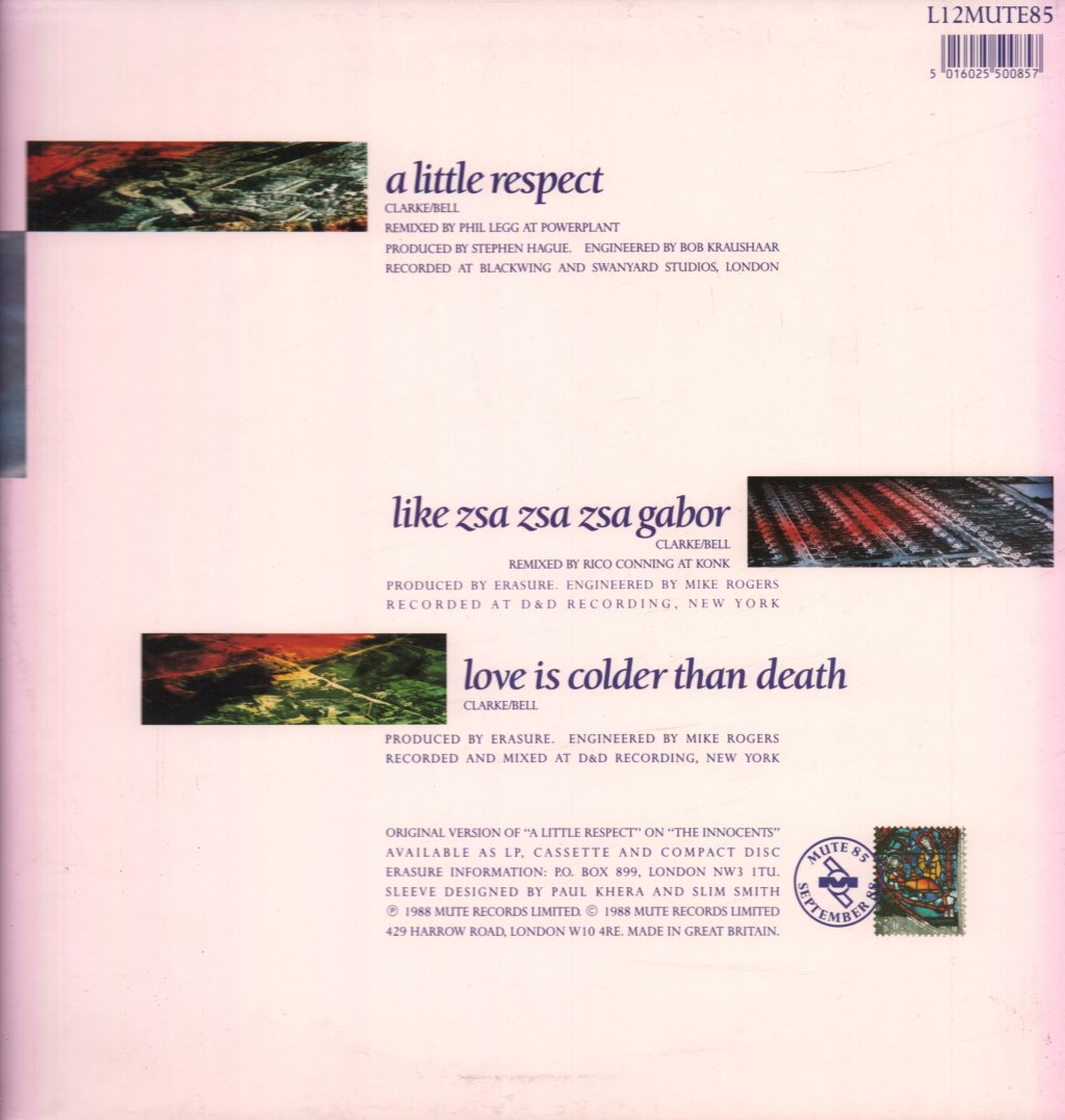 Erasure - A Little Respect - 12 Inch