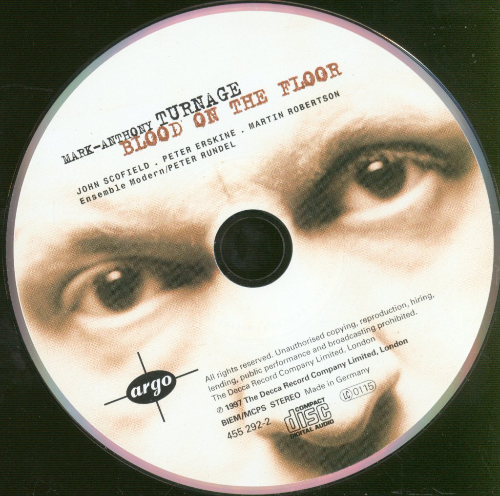 Mark-Anthony Turnage - Blood On The Floor - Cd