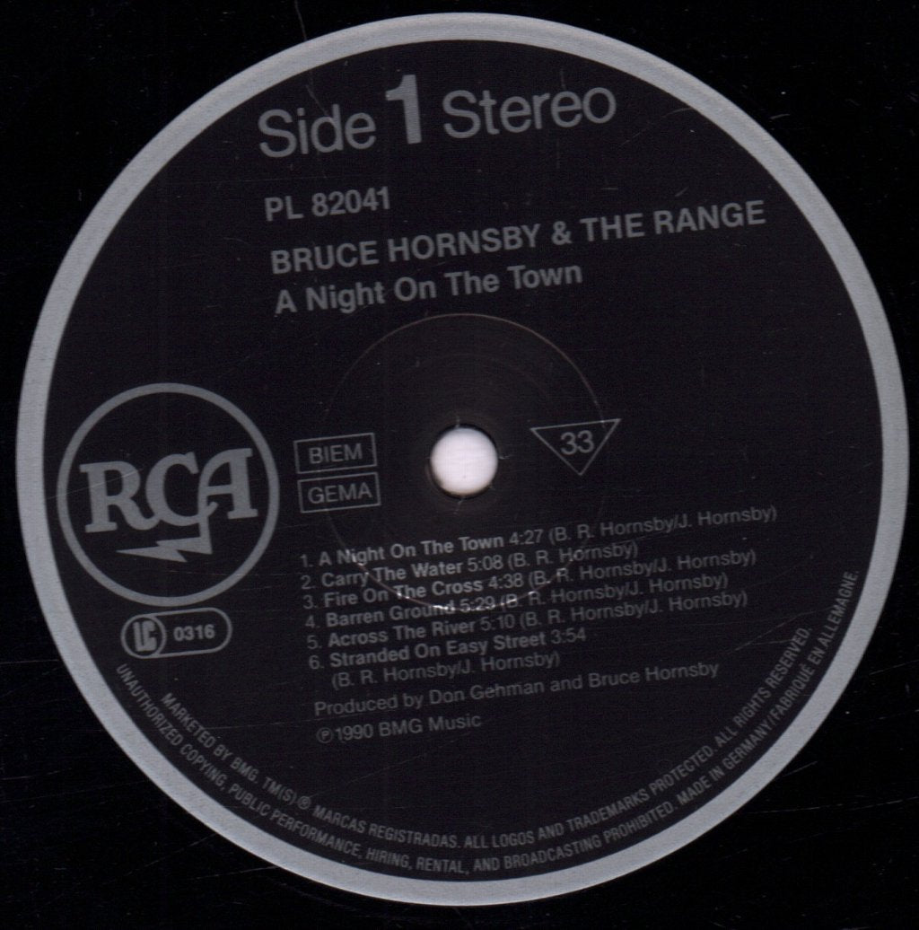 Bruce Hornsby And The Range - A Night On The Town - Lp