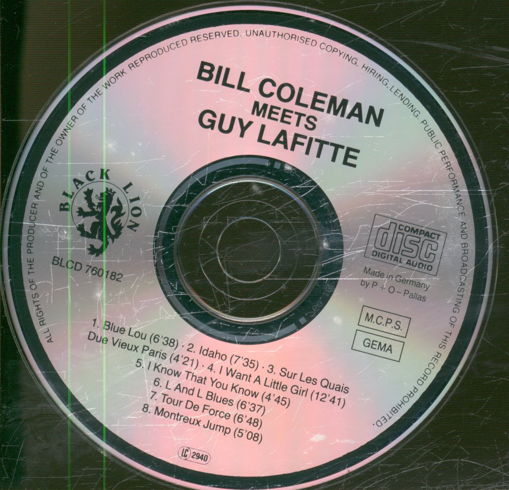 Bill Coleman, Guy Lafitte - Bill Coleman Meets Guy Lafitte - Cd