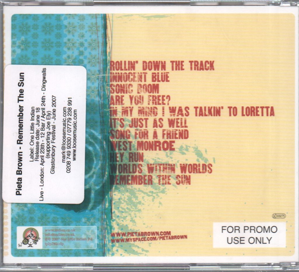 Pieta Brown - Remember The Sun - Cd