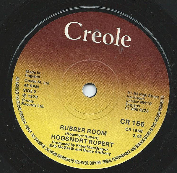 Hogsnort Rupert - Plant Song - 7 Inch