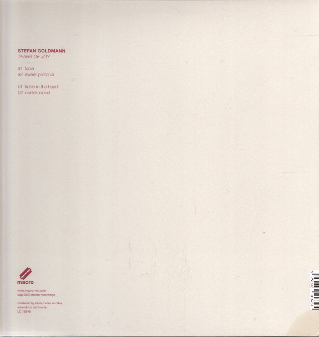 Stefan Goldmann - Tears Of Joy - 12 Inch
