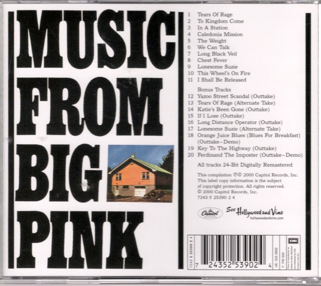 Band - Music From Big Pink - Cd