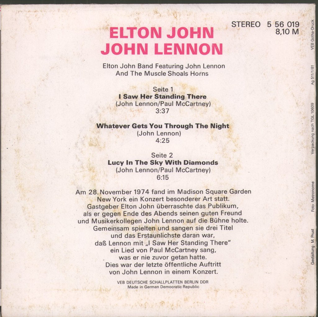 Elton John - Elton John / John Lennon - 7 Inch