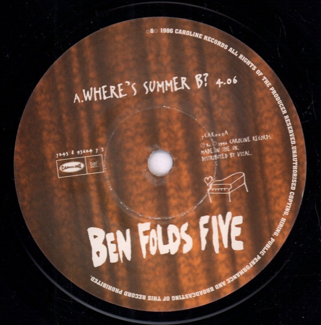 Ben Folds Five - Where's Summer B - 7 Inch