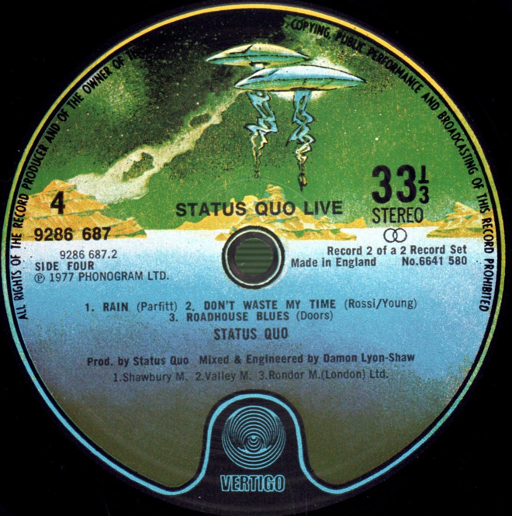 Status Quo - Live - Double Lp