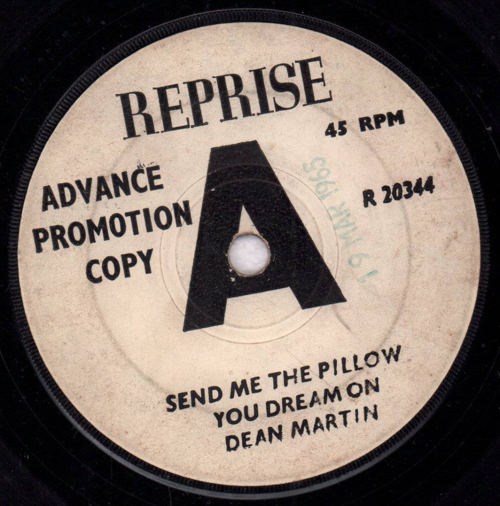 Dean Martin - Send Me The Pillow You Dream On - 7 Inch