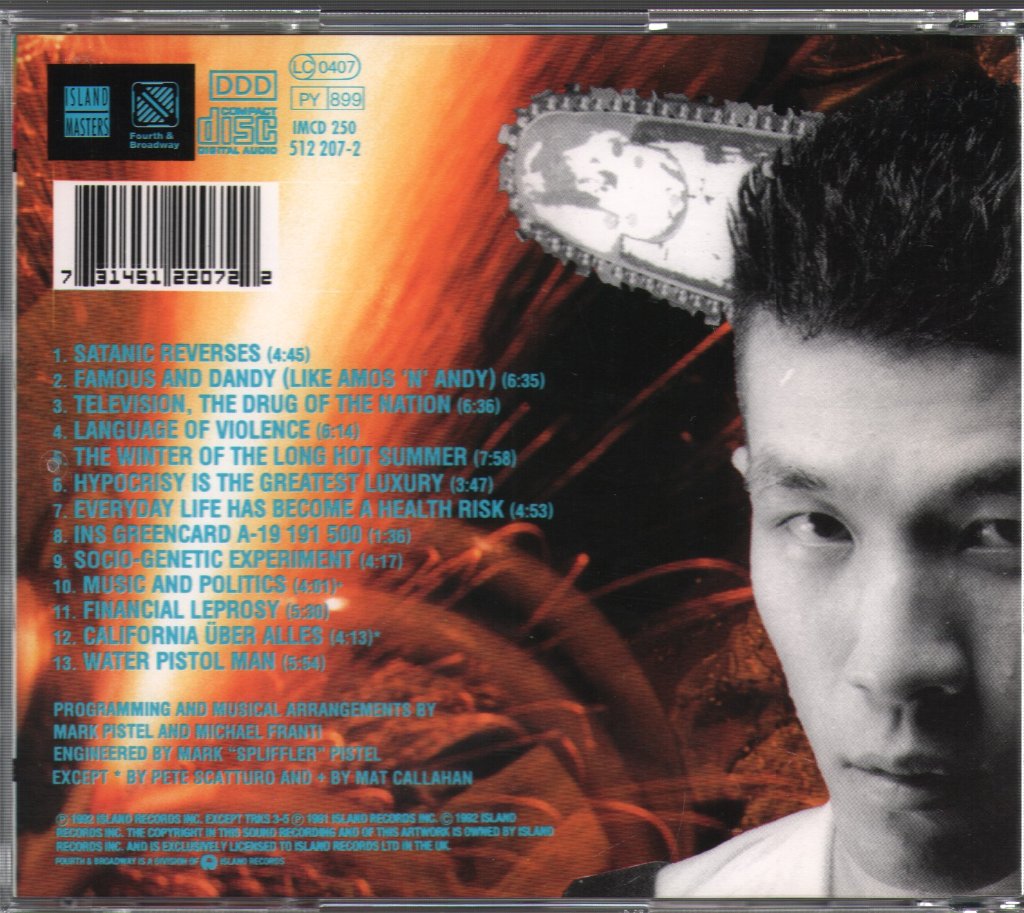 Disposable Heroes Of Hiphoprisy - Hypocrisy Is The Greatest Luxury - Cd