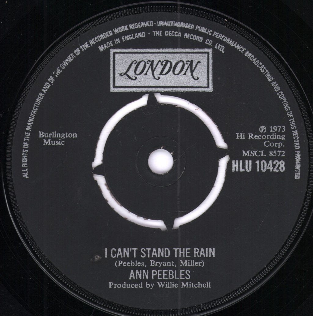Ann Peebles - I Can't Stand The Rain - 7 Inch