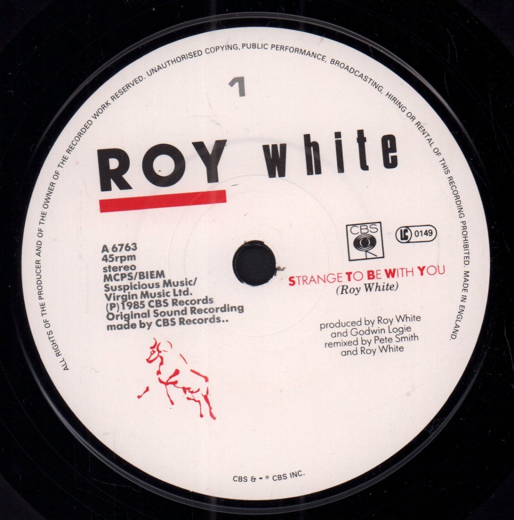 Roy White - Strange To Be With You - 7 Inch