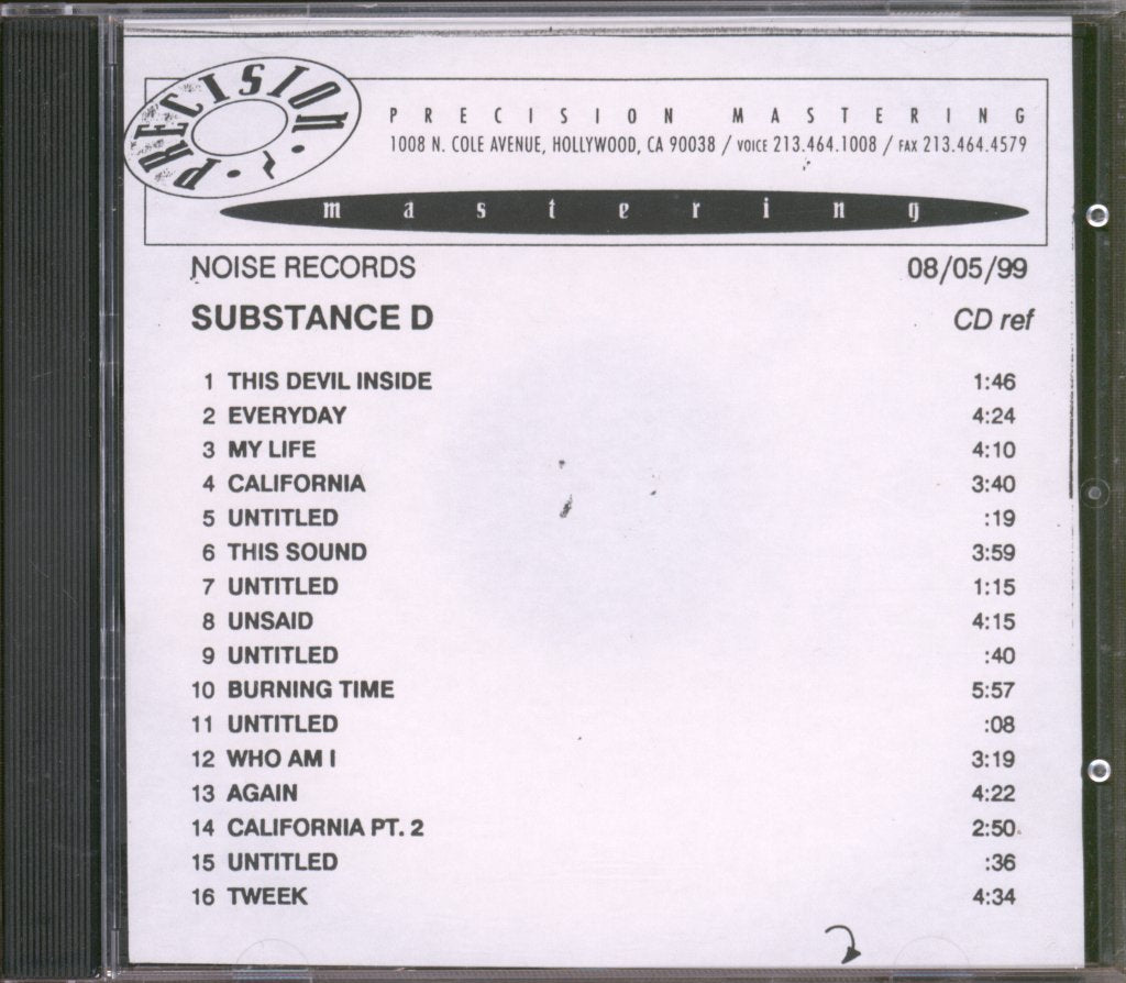 Substance D - Addictions - Cdr