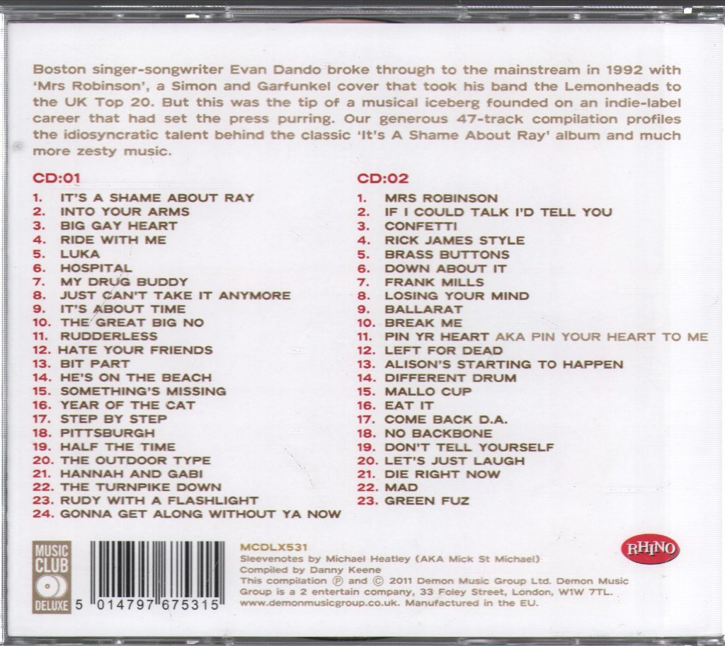 Lemonheads - Laughing All The Way To The Cleaners / The Best Of - Double Cd