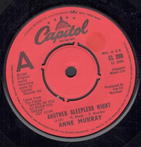 Anne Murray - Another Sleepless Night - 7 Inch