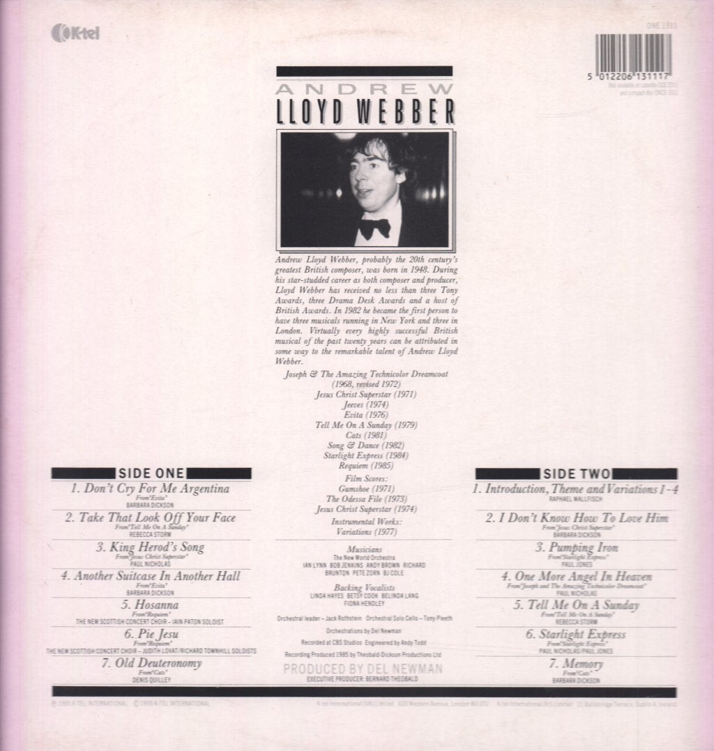 Andrew Lloyd Webber - Ovation - Lp