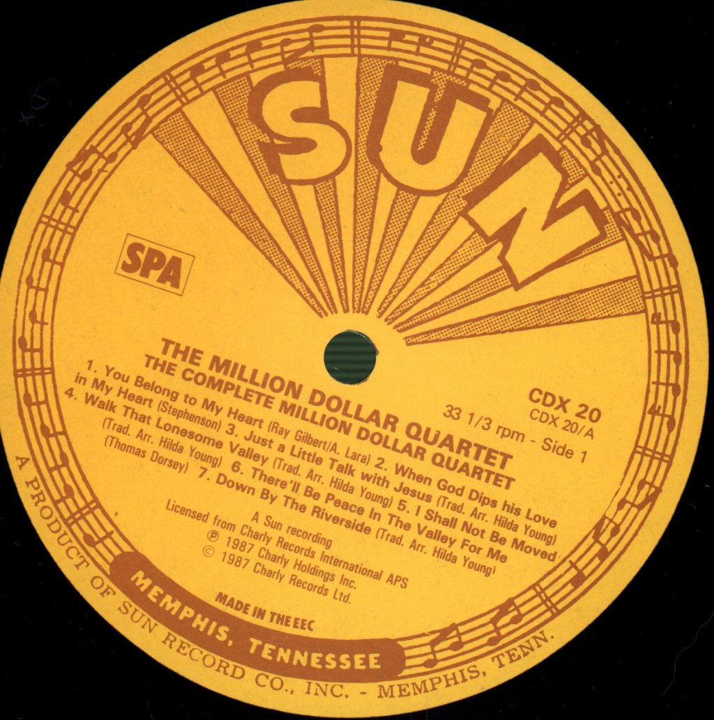 Million Dollar Quartet - Complete Million Dollar Session (December 4th 1956) - Double Lp
